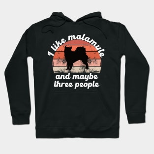 i like malamute and maybe three people Hoodie